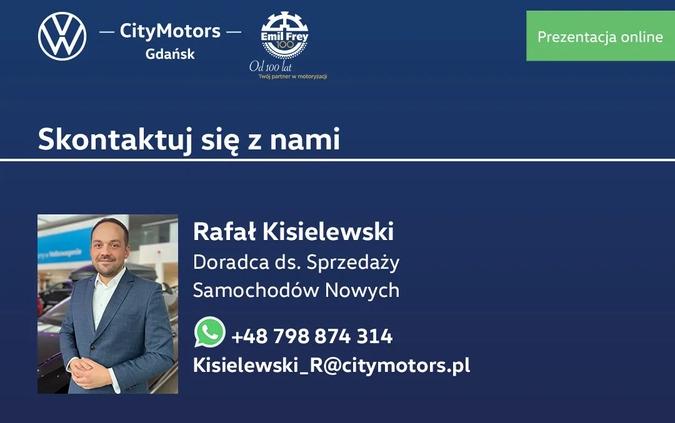 Volkswagen Golf cena 144900 przebieg: 10, rok produkcji 2024 z Świdwin małe 781